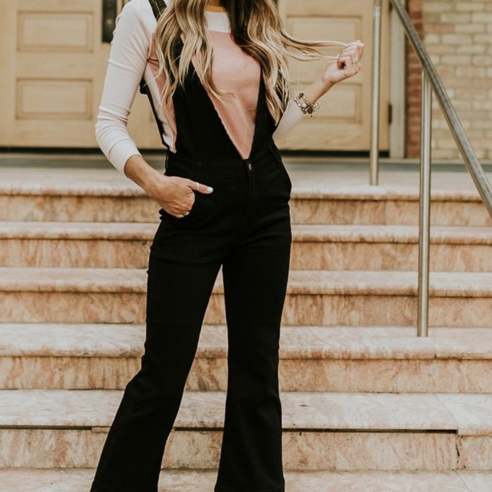 Roolee Marshall Denim Jumpsuit - Black